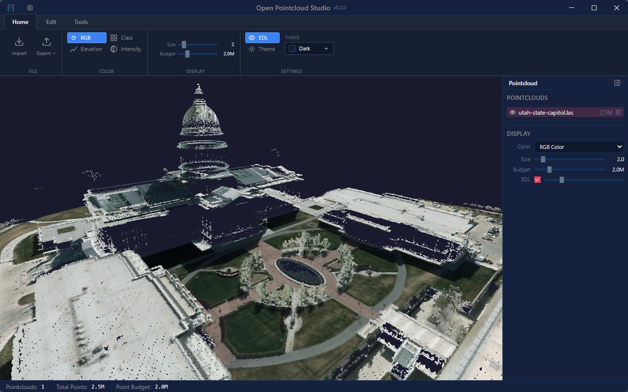 Open Pointcloud Studio